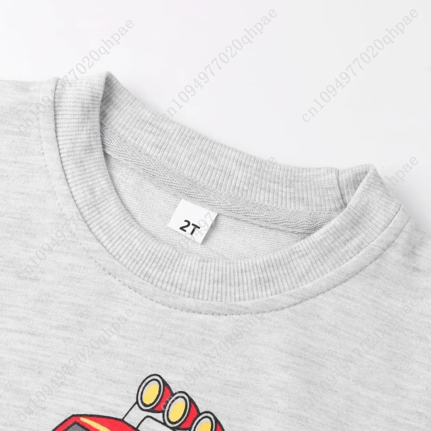 Popshion 유아 남아용 스웨트셔츠 면 경량 어린이 겨울용 따뜻한 스웨터 크루넥 풀오버 상의