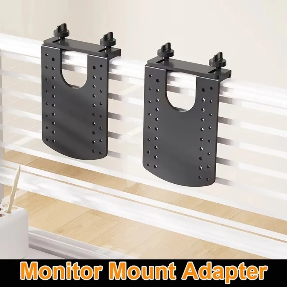 Non-Mounting Mount Adapter Bracket Kit Height Increasing Up To 22 Lbs Computer Display Rack Iron Display Bracket