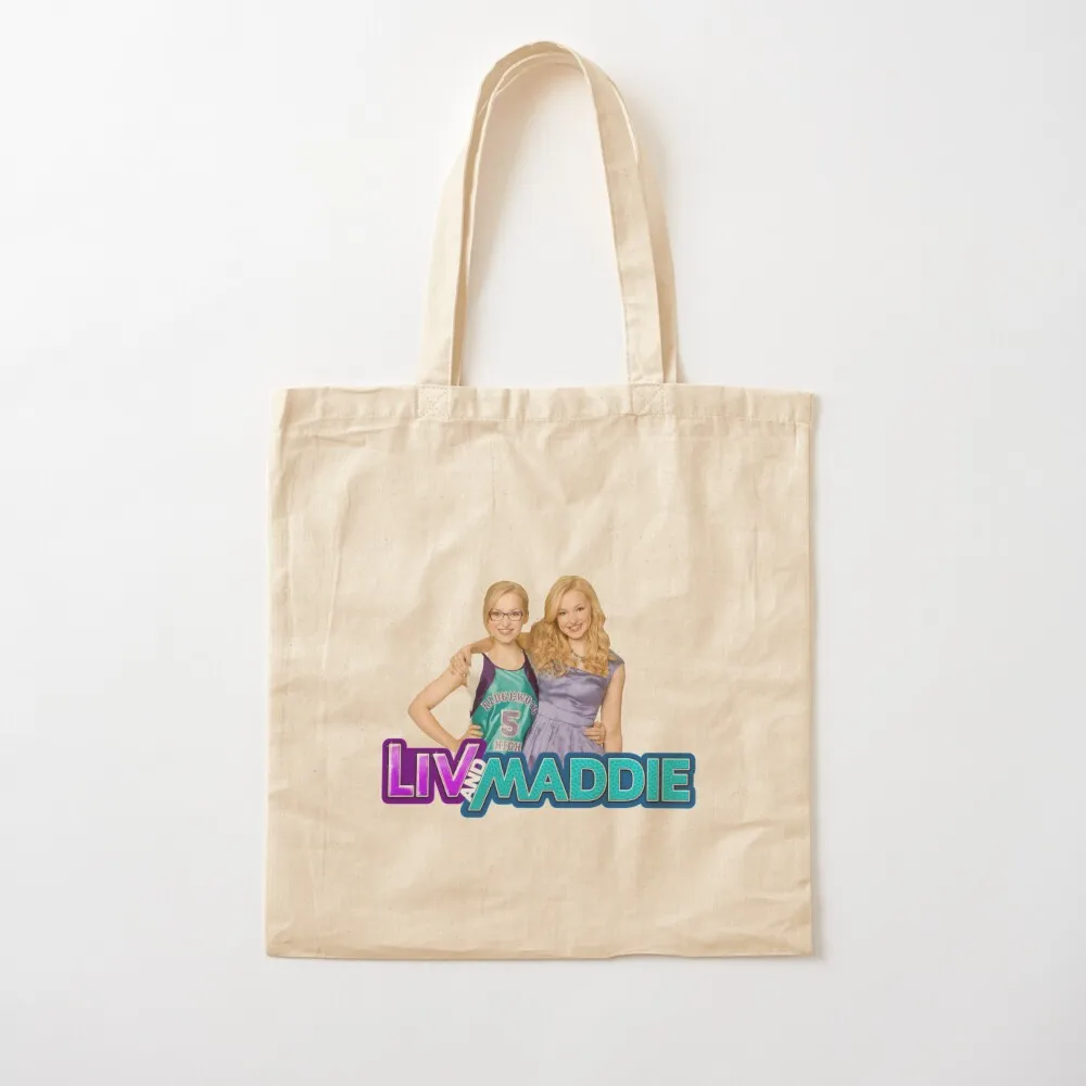 Liv and Maddie Tote Bag Women's shopping bag Eco bag bags luxury women university shopper Canvas Tote