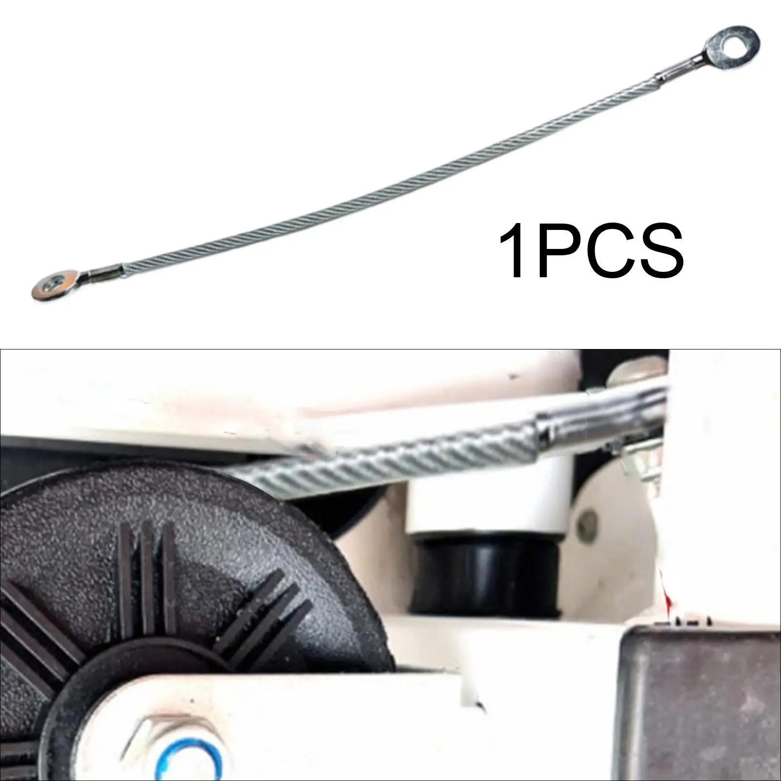 جزء آلة السائر المنزلي محرك هيدروليكي قوي سلك فولاذي كابل محرك كابل فولاذي الطول الإجمالي 36 سم استبدال #4