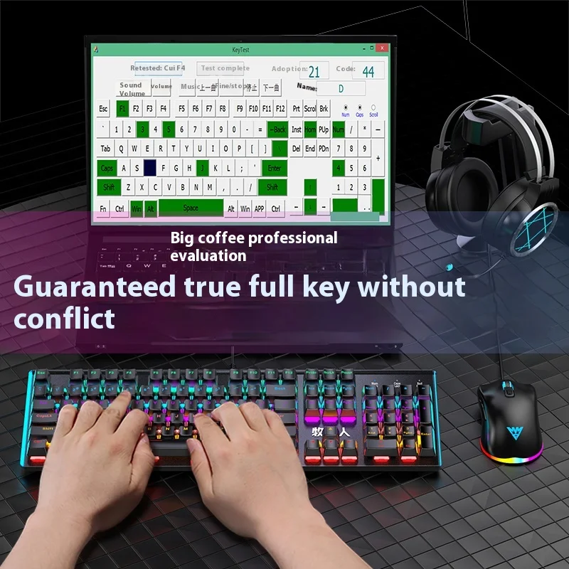 Wrangler K100 Mechanical Keyboard Gaming Specific Keyboardwireless Silent Keyboard For Pc Gamer Computer Laptop Accessories