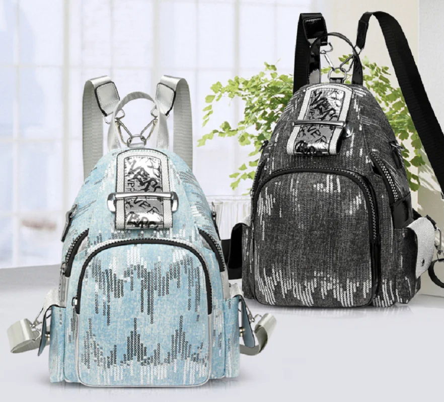 New Korean Fashion Trend Soft Leather Backpacks Women's Large Capacity Travel Shoulder Bags Totes Crossbody Bag School Backpack