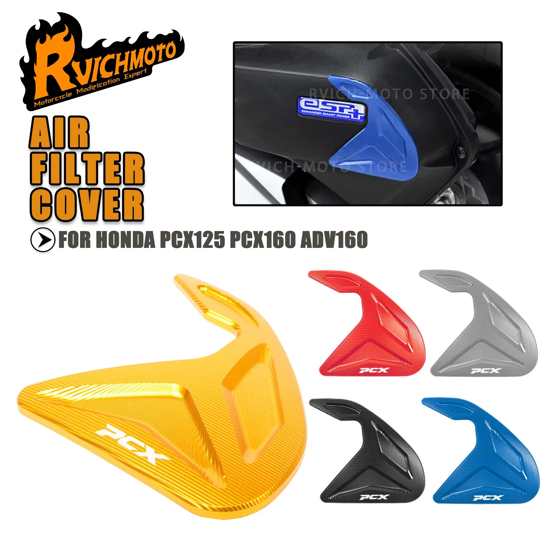 PCX 125 160 ADV دراجة نارية فلتر الهواء الغطاء الواقي الزخرفية لهوندا PCX125 PCX160 ADV160 الغطاء الخارجي المضادة للتصادم الحرس