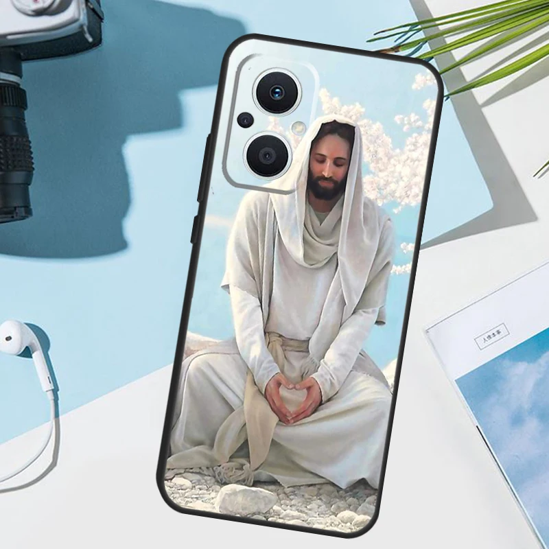 غطاء يسوع ديني مسيحي جديد لهاتف OPPO رينو 12 F 13F 14F 11F 10 11 13 14 Pro 7 8 Lite OPPO Find X9 X5 X6 X8 Pro #2