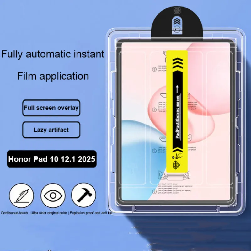 

Комплект автоматической установки из закаленного стекла для Honor Pad 10 12,1 дюйма 2025 12,1 дюйма Pad GT Pro 12,3 MagicPad 2 GT 11,5 X9a V9 X8a X9 X8 Pro