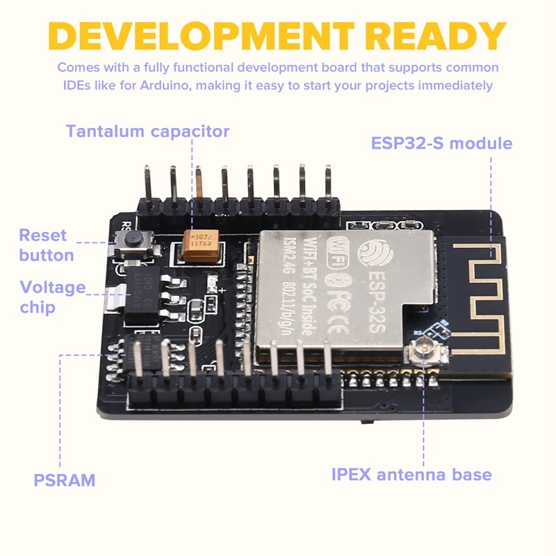 ESP32-CAM Development Board Without OV2640 Camera Ideal For Iot Projects