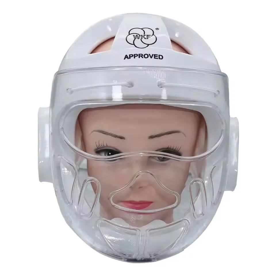 WKF approved face mask helmet headgear Taekwondo training competition headgear Karate can be customized for children and adults