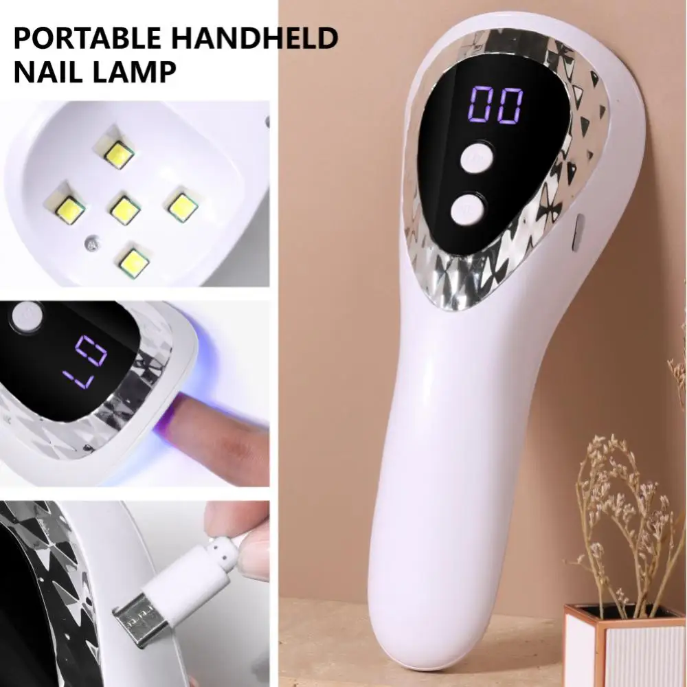 18W LED Handheld lampa do paznokci inteligentny indukcyjny nie-czarny ręcznie klej do paznokci fototerapia LED UV lampa narzędzie do zdobienia paznokci