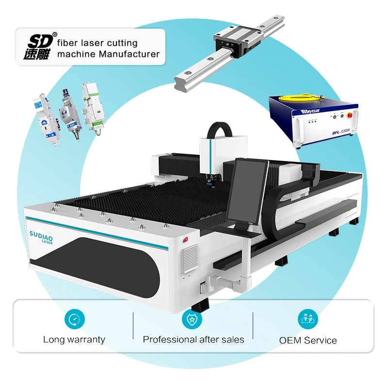 ipg  1kw 1.5kw 2000w 3000w 1325 3015 size 1mm thick cnc fiber laser cutting machine