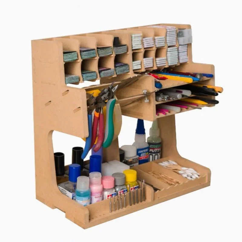 DIY model tool rack K1 model tool storage rack storage box wooden box hobby production