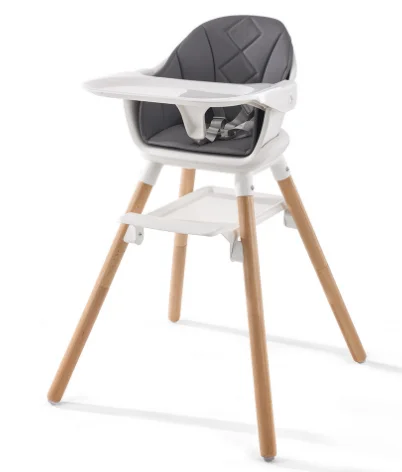 Hot Sale 2-in-1 Baby High Chair Switched Legs Removable Tray Baby Feeding Chair