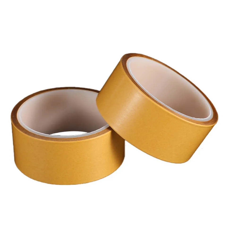 Doppelseitiges PET-Klebeband mit einer Dicke von 10 mm und 0,05 mm transparentem, hochtemperaturbeständigem gelbem Papier