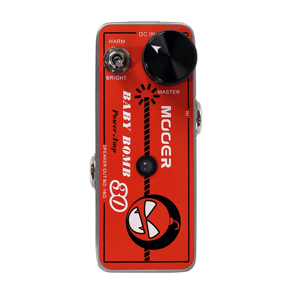 

MOOER Guitar Pedal BABY BOMB 30 Digital Micro Power Amp Amplifier Max 30W Output Overcurrent Protection Overdrive Guitar Effects