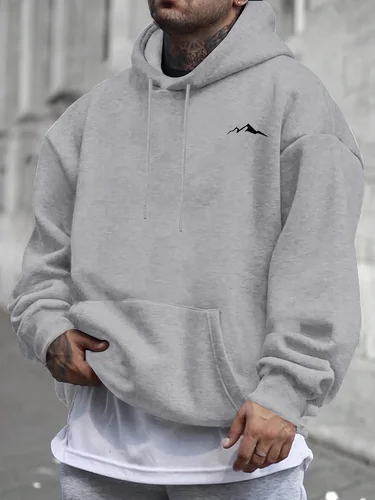 Imagen 2 del producto Nueva nueva tendencia de moda para hombres, Sudadera con capucha con estampado, sudadera holgada informal con personaje callejero de Hip Hop, Sudadera con capucha estampada de algodón para hombres