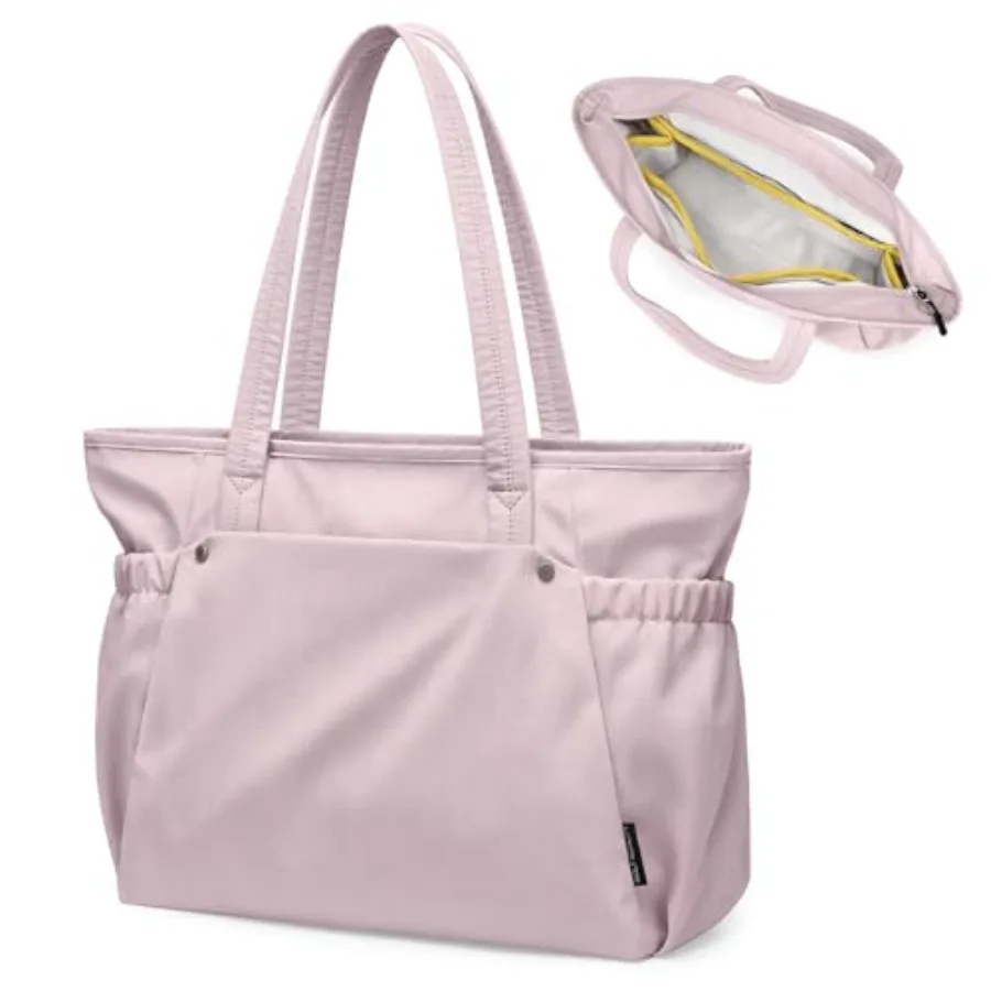 Tote Bag for Women Work Bags with Zipper Computer Laptop Handbag with Compartments for Travel Daily