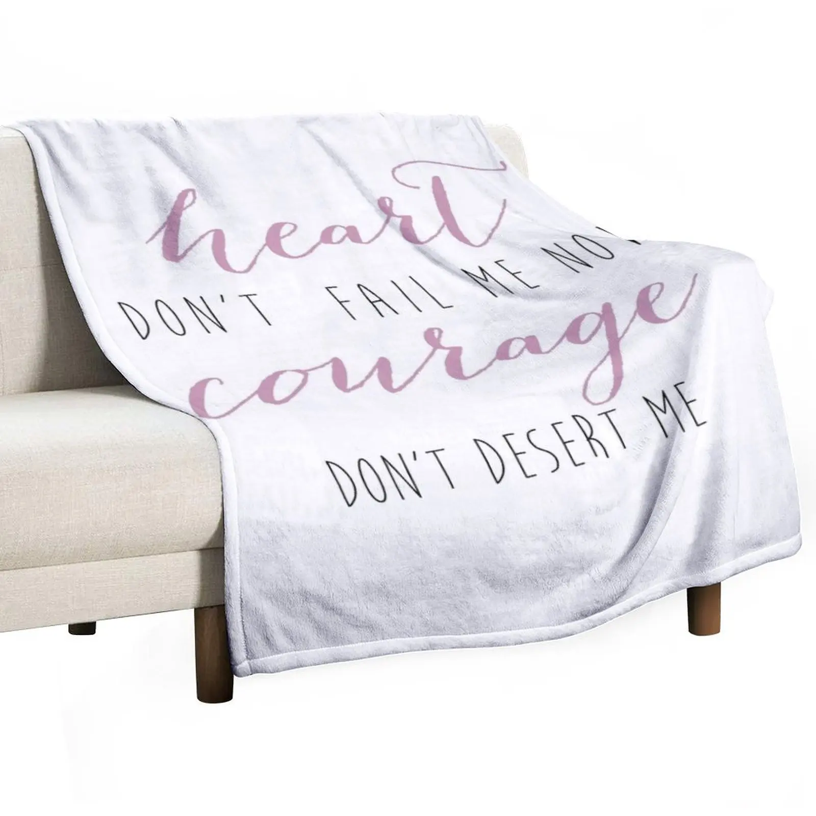 

Heart Don't Fail Me Now Throw Blanket funny gift Blankets For Baby Stuffeds Giant Sofa Blankets