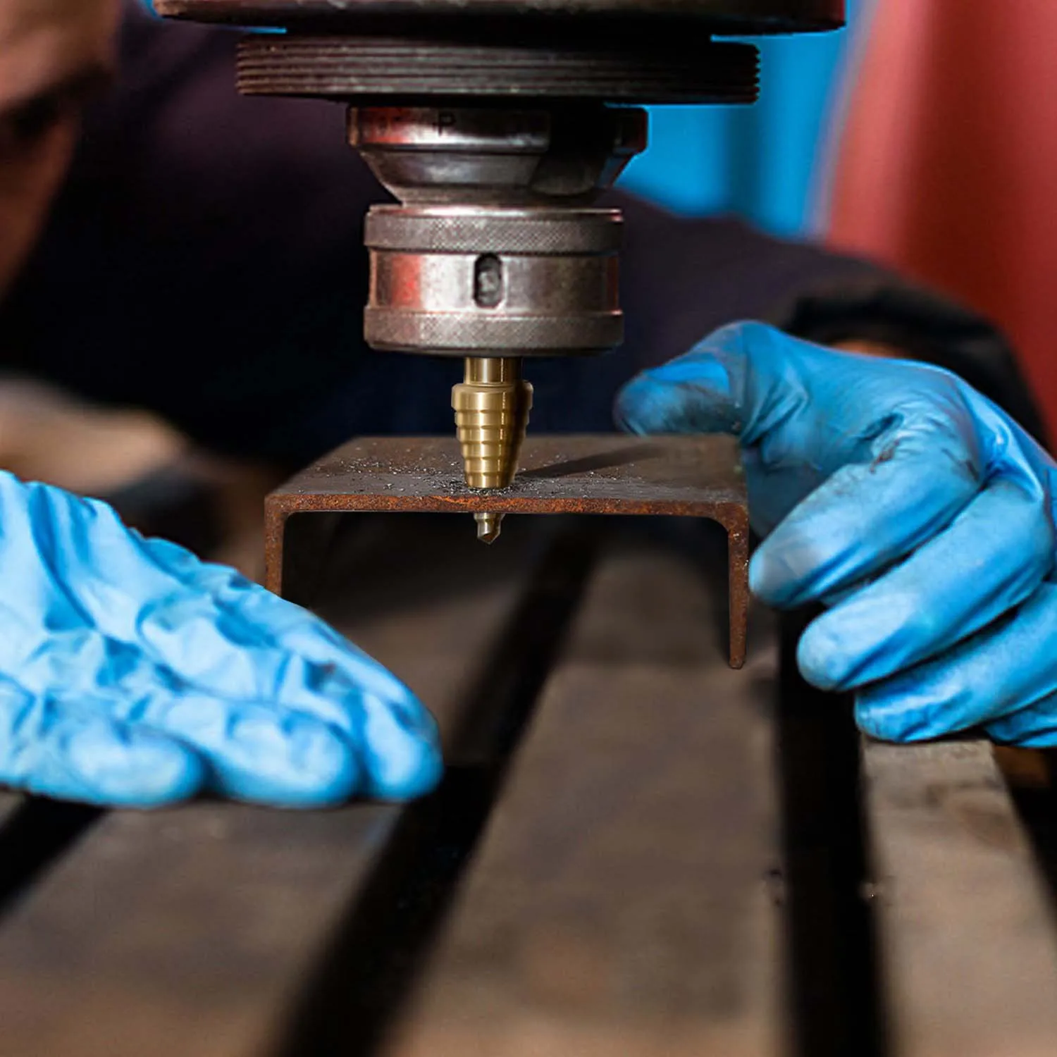 

Six-piece Set of Inch Aluminum Boxed Pagoda Drill Stepped Drill Center Punch High-speed Steel Drill Bit, Reamer Set