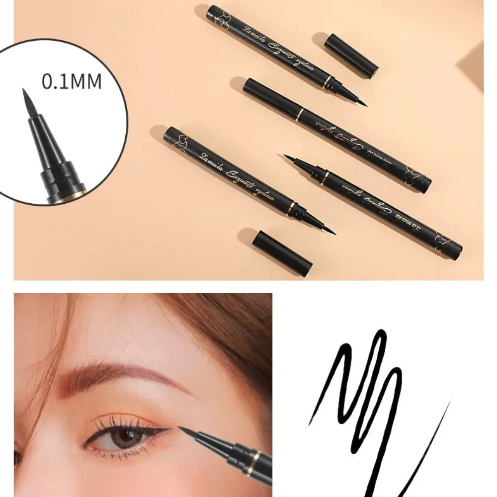 Picture 5: New Long Lasting Waterproof Black Eyeliner Quick Drying No Smudge Liquid Eyeliner Pen Smooth Cosmetic Matte Eye Liner Women
