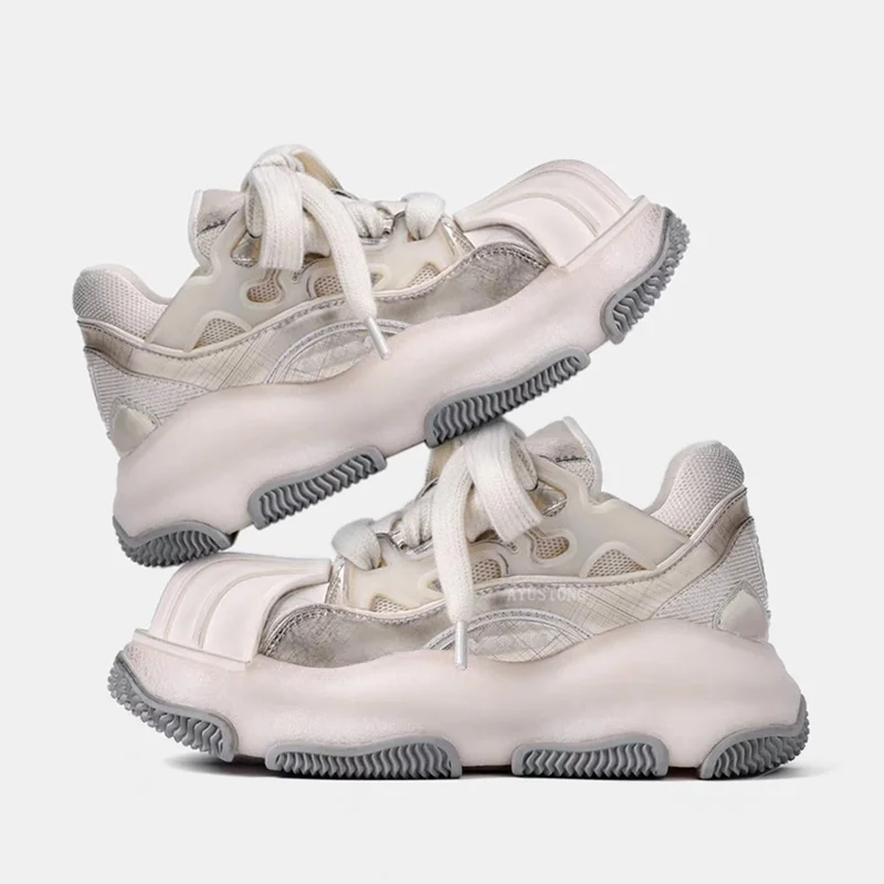 

Туфли-лодочки на платформе в стиле пэчворк с перекрестной завязкой, пикантные разноцветные туфли с круглым носком, новые поступления, модные женские повседневные кроссовки, обувь