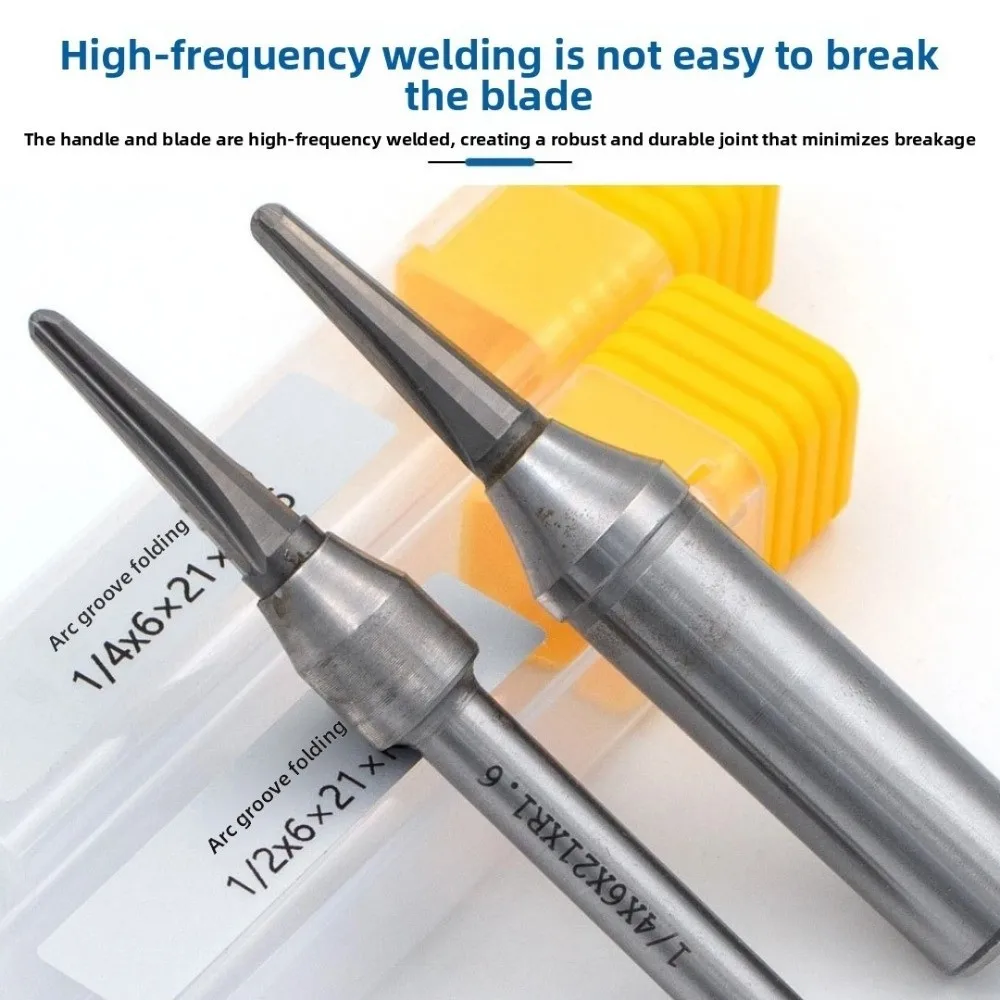 

Metal Woodworking Milling Cutter Silver V-Shaped Tool TCT Grooving Cutter Arc-shaped Slotter High-Precision
