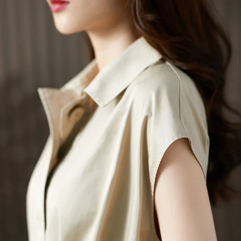 Verão harajuku elegante moda sólida resíduos vestido de renda senhoras curto simples temperamento robe vestidos xq108