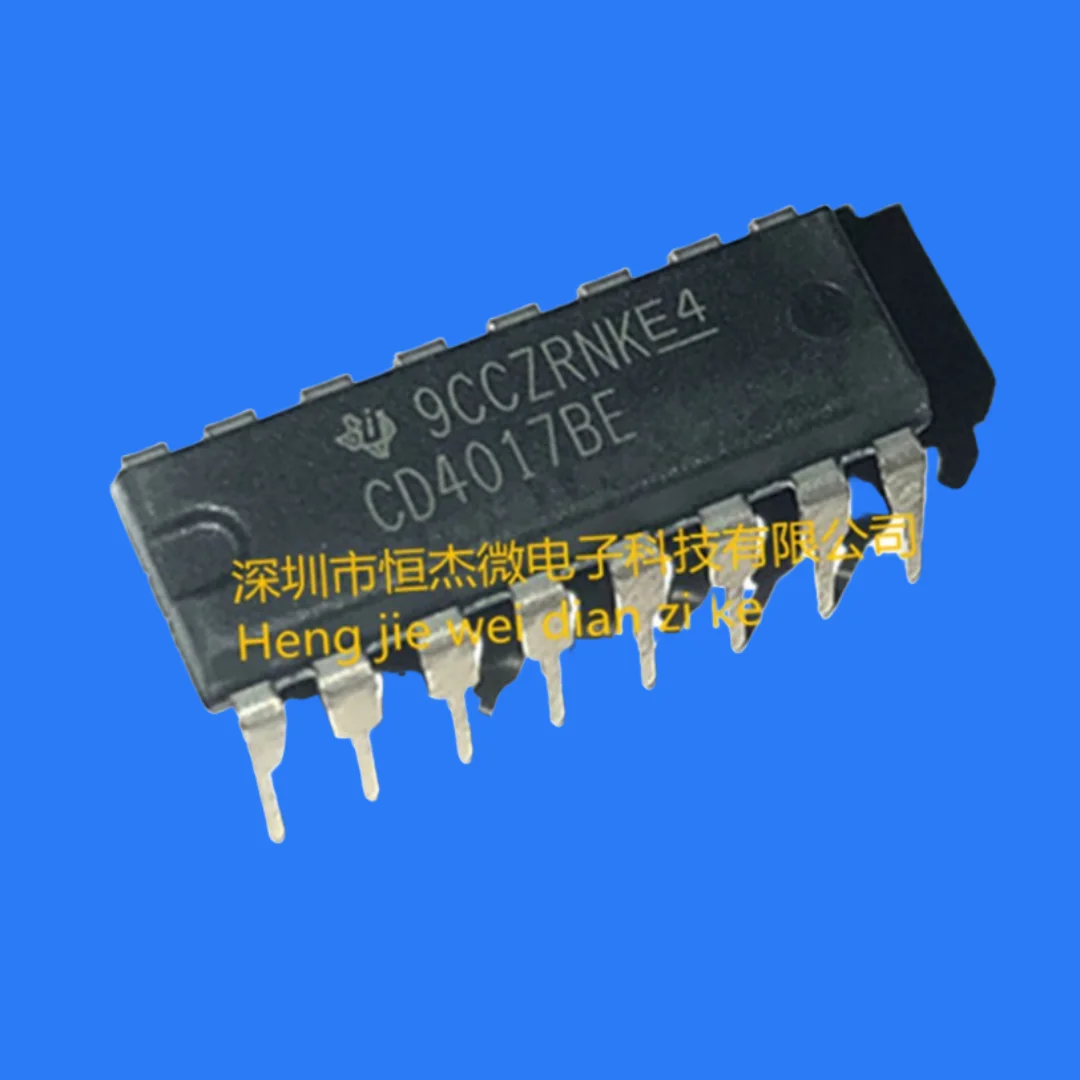 5PCS/new original logic-counter divider CD4017BE in-line DIP16 HCF4017BE