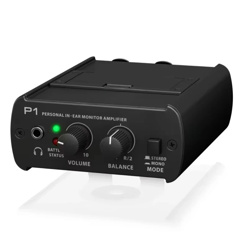 for BEHRINGER p1 In-Ear monitor amplifier dual XLR inputs allow for 2-channel mono and stereo operation