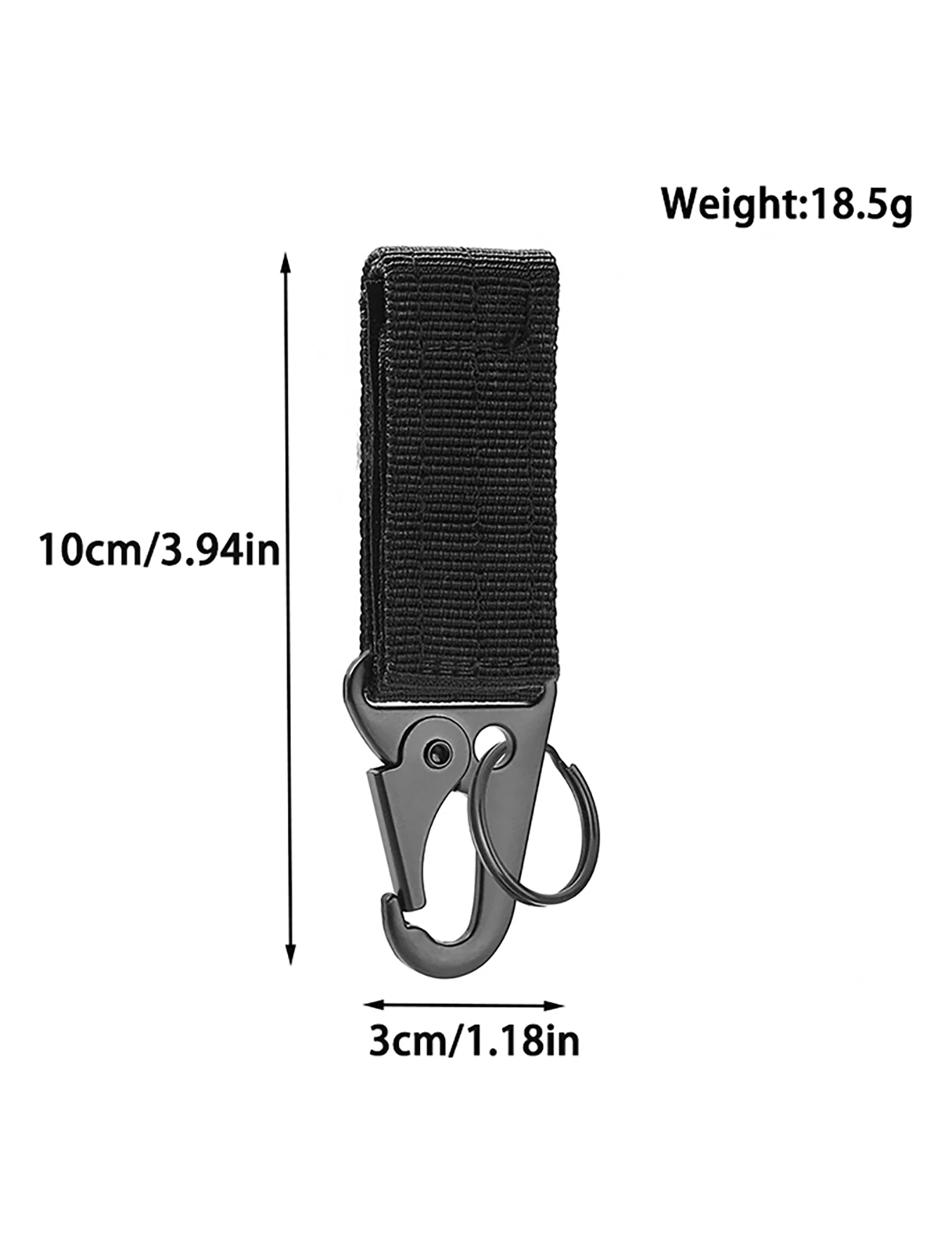 3/5/8Pcs Carabiner Nylon Key Hook MOLLE Eagle Beak Webbing Buckle Hanging System Camping Hiking Accessories for Backpack Belt