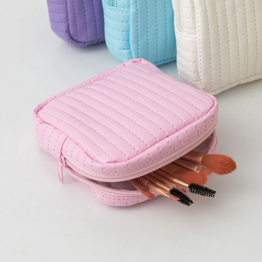 

Candy Color Sanitary Pad Organizer, Large Capacity Makeup Toiletry Bag, Cosmetics Cables Earphones Bag, Portable Travel Pouch