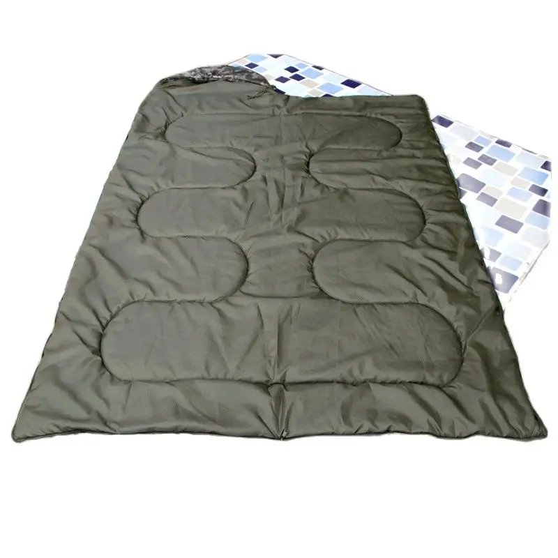 Single 1 Person Cotton Envelope Sleeping Bag Spring Summer Autumn Winter Hiking Trekking Cycling Car Portable Indoor Travel