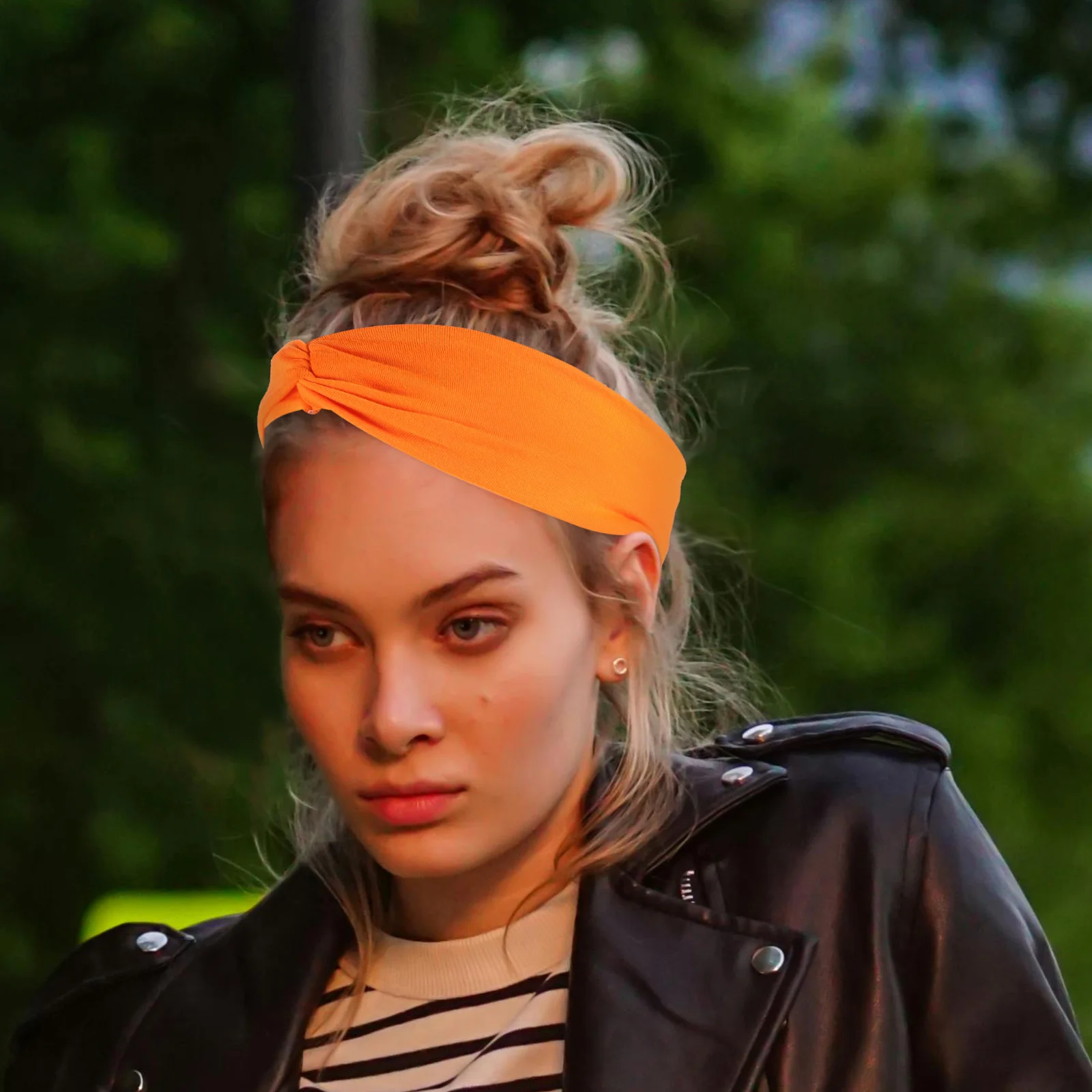 المرأة مرونة عمامة رئيس التفاف عقال عقدة الملتوية رباط شعر تنفس العرق ماصة خفيفة الوزن لينة مريحة