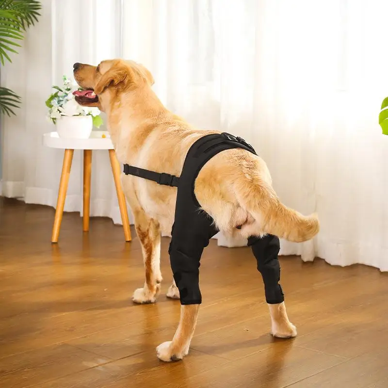 Dog Leg Brace Back Leg Support Pet Surgical Joint Wrap Protect Wounds Dogs Knee Protector Dog Recovery Sleeve Wrap Belt