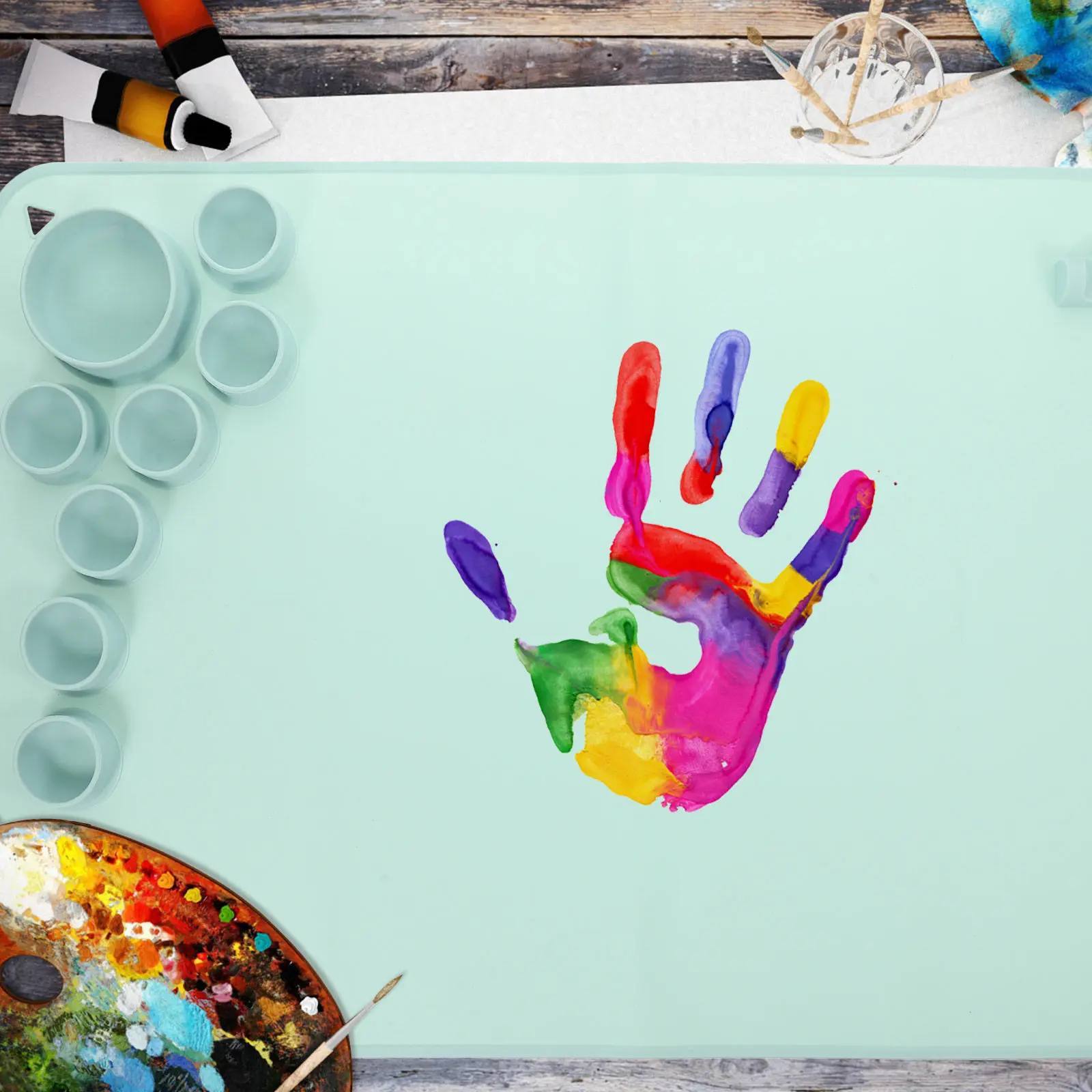 

Силиконовый коврик для творчества, антипригарный силиконовый лист для рисования, литья смолы, изготовления ювелирных форм, эпоксидных изделий, инструмент для рукоделия, коврики для рисования своими руками