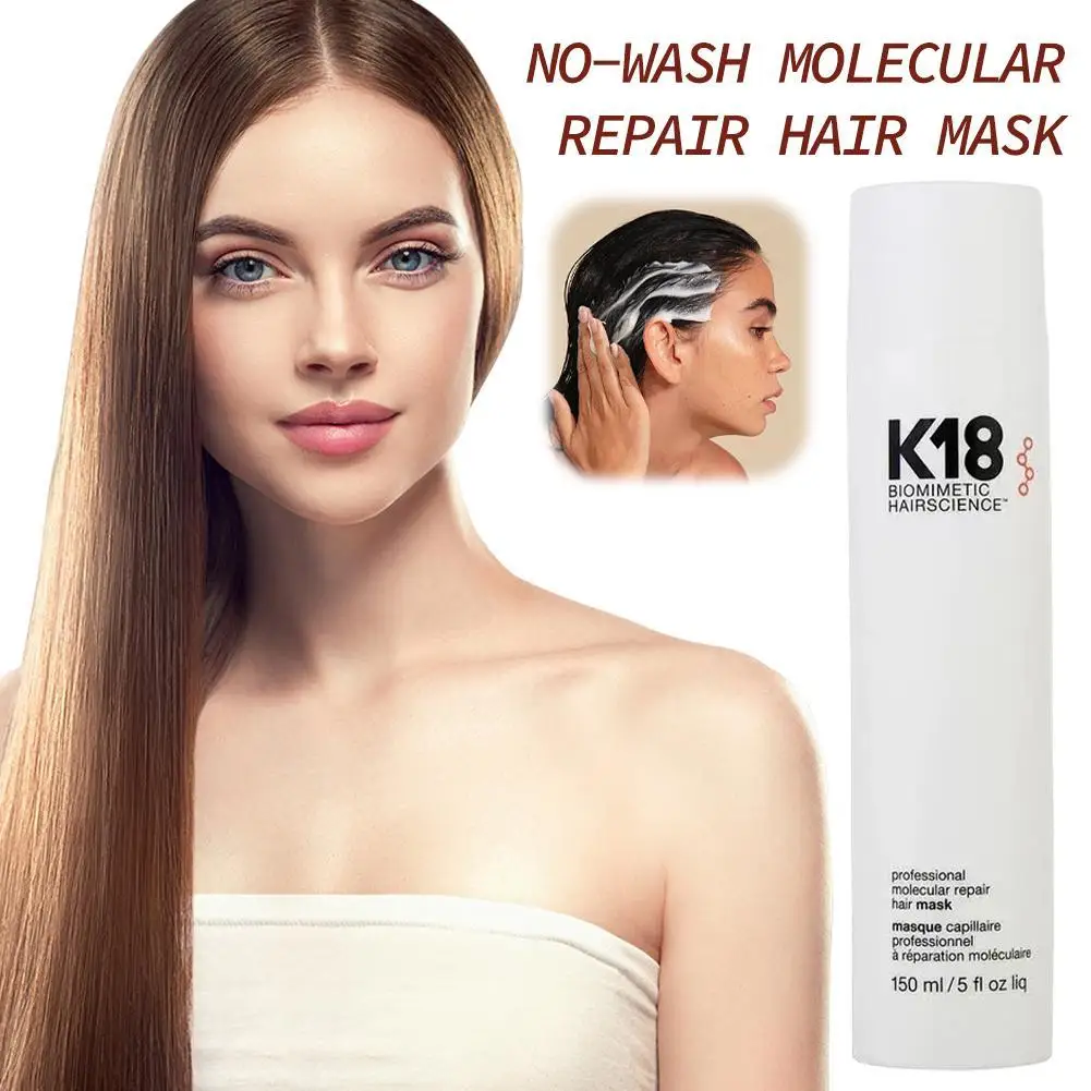 

50ml Or 150ml K18 Molecular Shampoo-free Hair Mask Removes Frizz Restores Hair Care Nourishing And Supple Repair Hair Quality