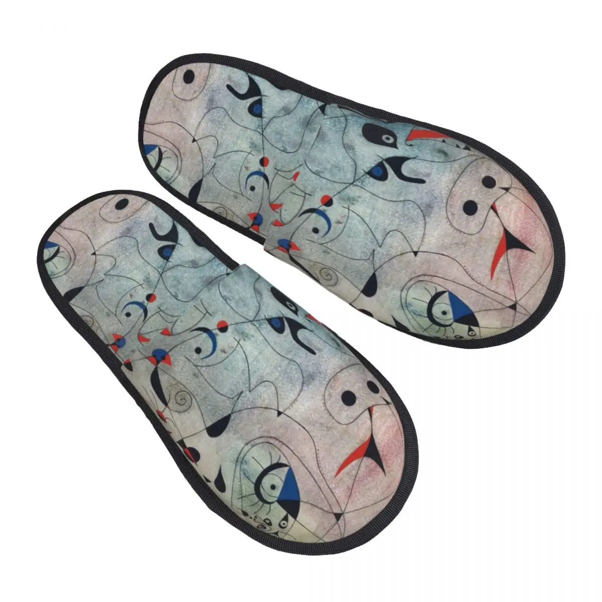 

Custom Print Women Joan Miro House Slippers Soft Warm Paintin Art Memory Foam Fluffy Slipper Indoor Outdoor Shoes