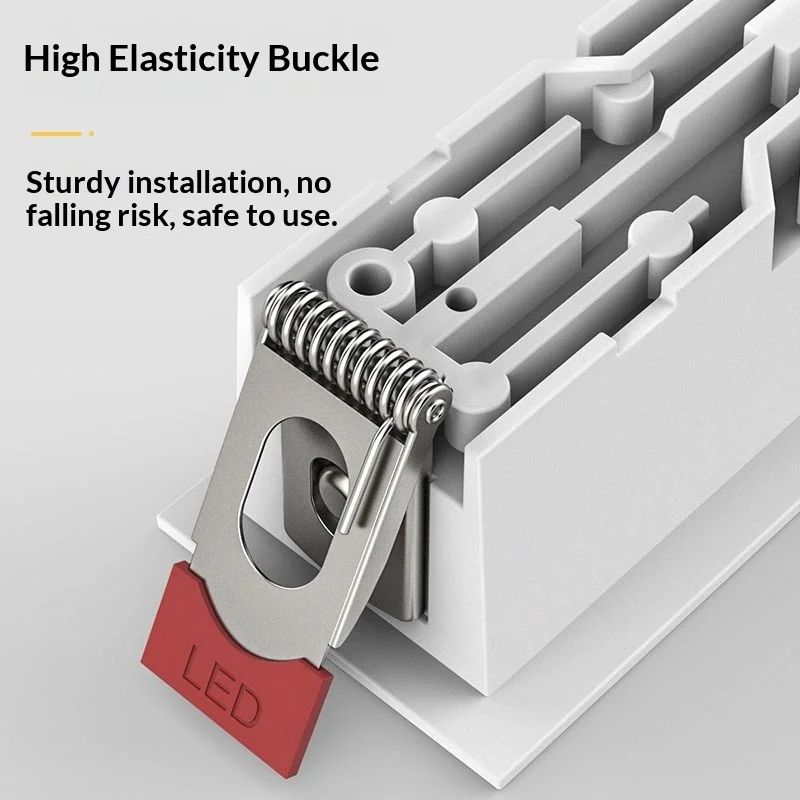 Modern Aluminum Recessed Grille Linear LED Spotlight Downlight Ceiling Light Living Room Home Decor Energy Saving Lighting