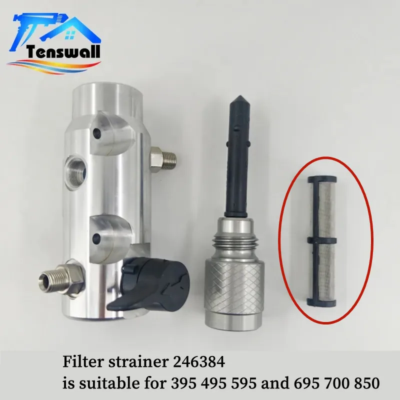 أجزاء إصلاح بخاخ الطلاء بدون هواء عالي الضغط، 246384 60 شبكة مناسبة لـ 390 395 495 595 695 700 850