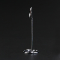 10pcs Card Holder Stand Stainless Steel Base Crocodile Flexible Wire Cable Desktop Organizer For Notes Photos Memo Clip Photo