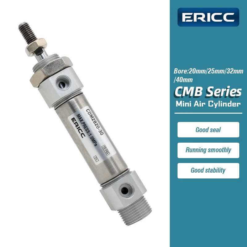 

CDM2B20 CDM2B25 CDM2B32 CDM2B40 Мини-воздушный цилиндр Встроенный магистральный одноштоковый двойного действия