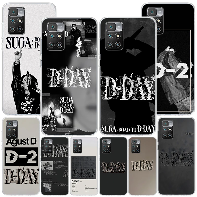 SUGA D-DAYs Phone Case For Xiaomi Redmi 12 12C 10 10C 10A 9 9A 9C 9T 8 8A 7 7A 6 Pro 6A K70 K60 K40 K20 S2 Print Cover