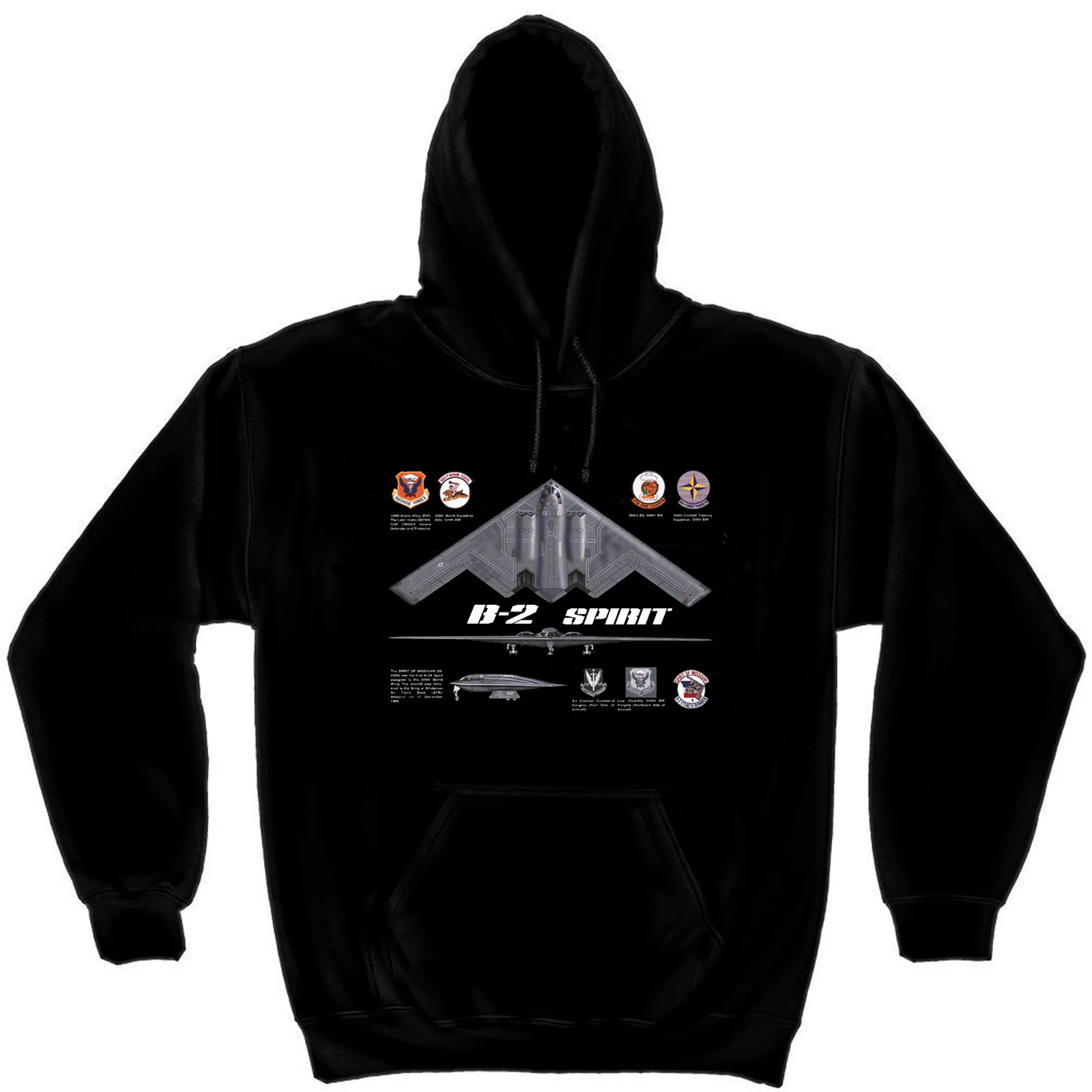 

The Spirit of Missouri 509th Bomb Wing B-2 Stealth Bomber Pullover Hoodie New 100% Cotton Comfortable Casual Mens Sweatshirt