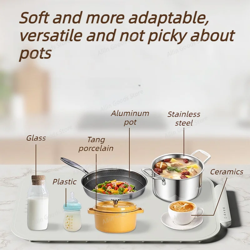 Silicone Mats Dining Table Heating Plate Multifunctional Folding Warm Vegetable Board Modern Restaurant Portable Non-slip Pads view 5