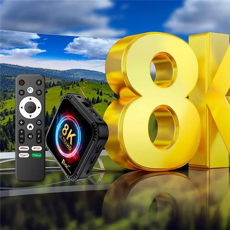 ABJF-TV98 RK3528 Smart TV Box Android 13 8K HD 2.4G y 5G Wifi reproductor multimedia Mini decodificador