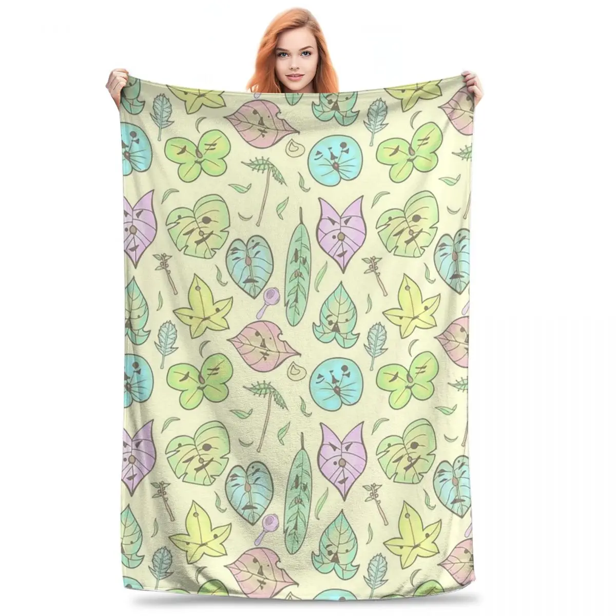 Hestu's Friends (Yellow Ver) Blanket Fleece Warm Sofa Throw Blankets For Couch Bedding Office Throws Bedspread Quilt