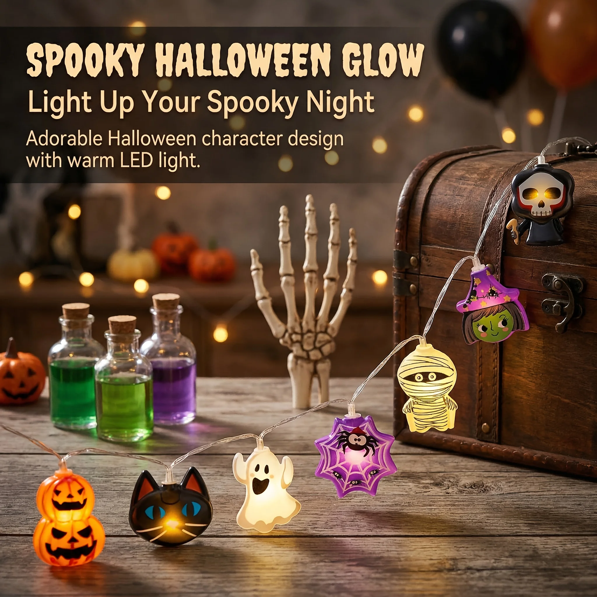 Spooky Halloween LED Decorativ - Baby Nursery Wall Lights recension och pris