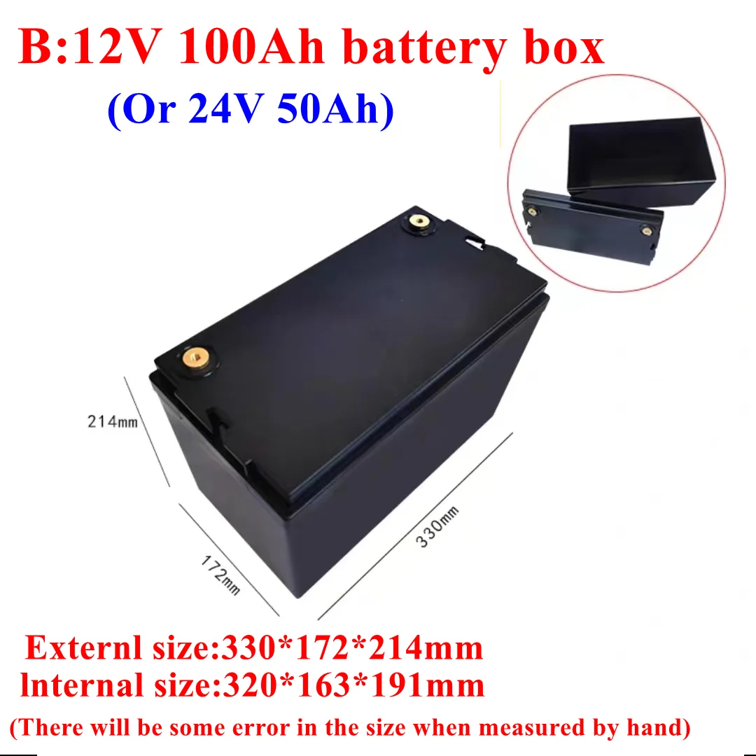 Lithium Battery Box Big Shell Power Bank Case plastic boxes Can DIY 12V 90AH 100AH 120AH 150AH 200AH 250AH 300AH 24V 50AH