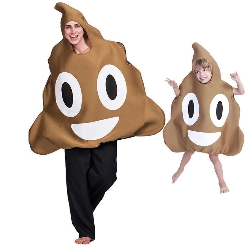 

Adult Kids Poop Costume Funny Halloween Costume For Carnival Party Fancy Dress Jumpsuit Unisex