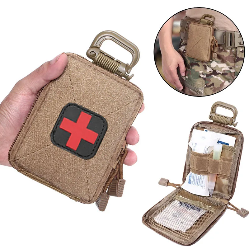 Hunting Molle Tactical Waist Bag Survival EDC Pouch Camping Wallet Molle Molle First Aid Kits Medical Bag Emergency Kits