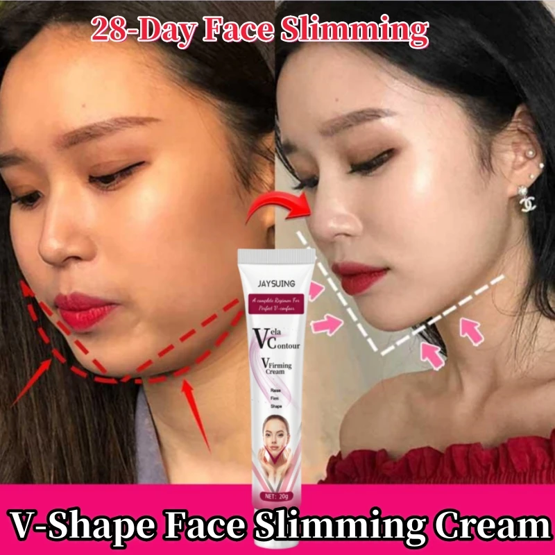 

V-Shape Face Slimming Cream Remove Double Chin Firming Lifting Up V Cheek Fat Burning Shaping Perfect Facial Anti-aging Products