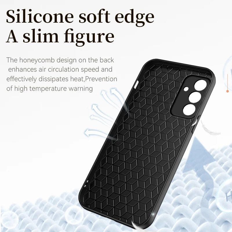 Soft Phone Case For Samsung Galaxy M55 F15 M15 M23 M32 M52 M53 5G Leather Full Lens Protection Back Cover Silicone Phone Cases